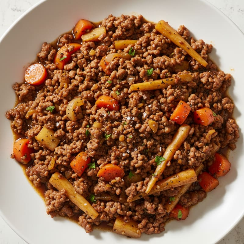 Savory Beef Mince with Root Vegetables