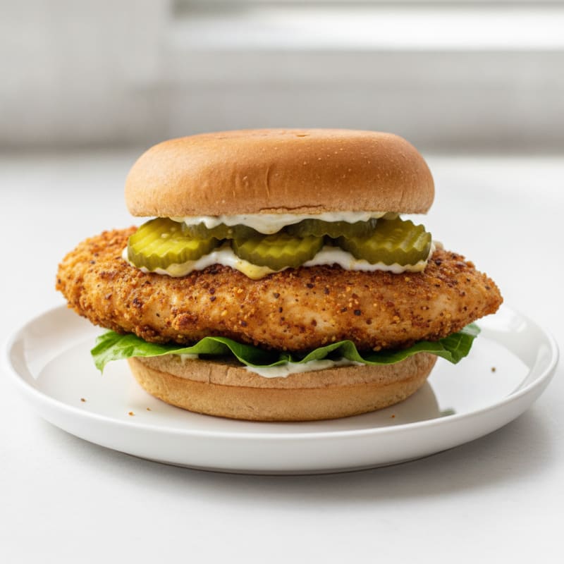 Buttermilk Fried Chicken Sandwich with Pickles
