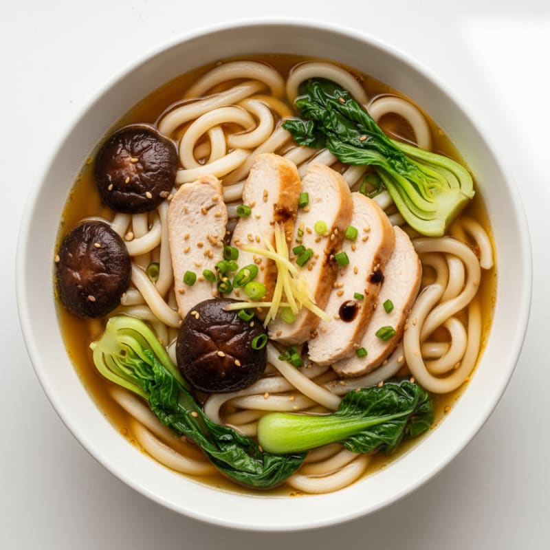 Savory Japanese Udon Noodle Soup