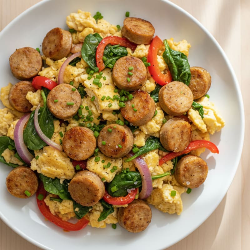 Apple-Maple Chicken Sausage Scramble