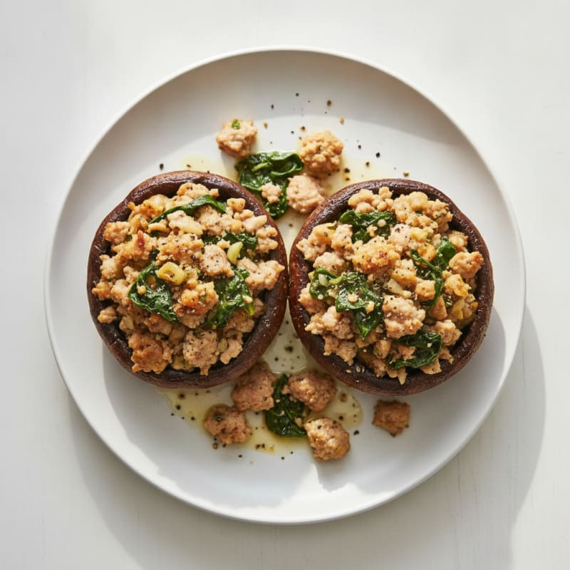 Herb-Stuffed Portobello Mushrooms