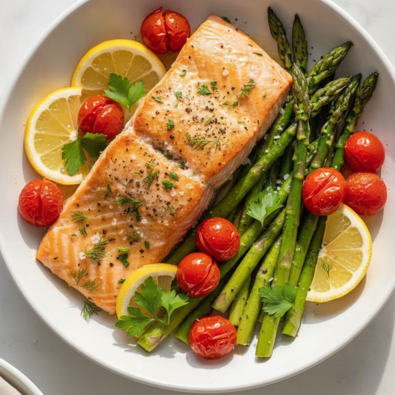 Sheet Pan Lemon Herb Salmon