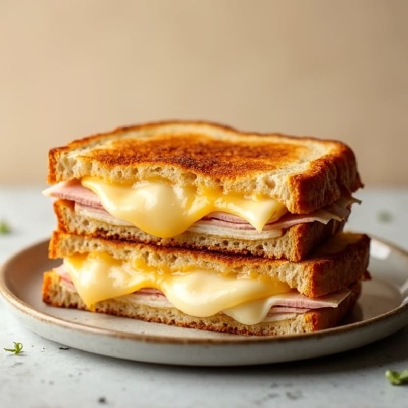 Crispy Three-Cheese Sourdough Melt
