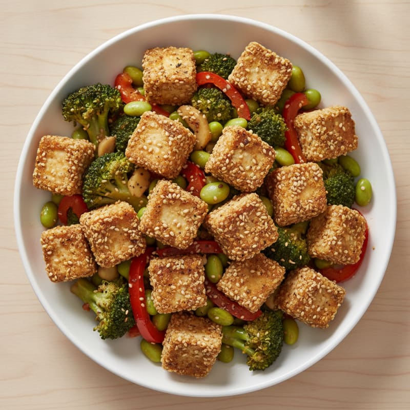 Sesame Tofu Stir-Fry