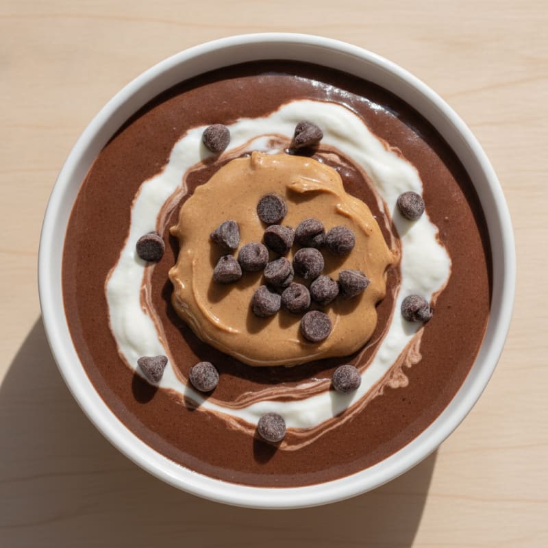 Silky Chocolate Protein Pudding with Greek Yogurt
