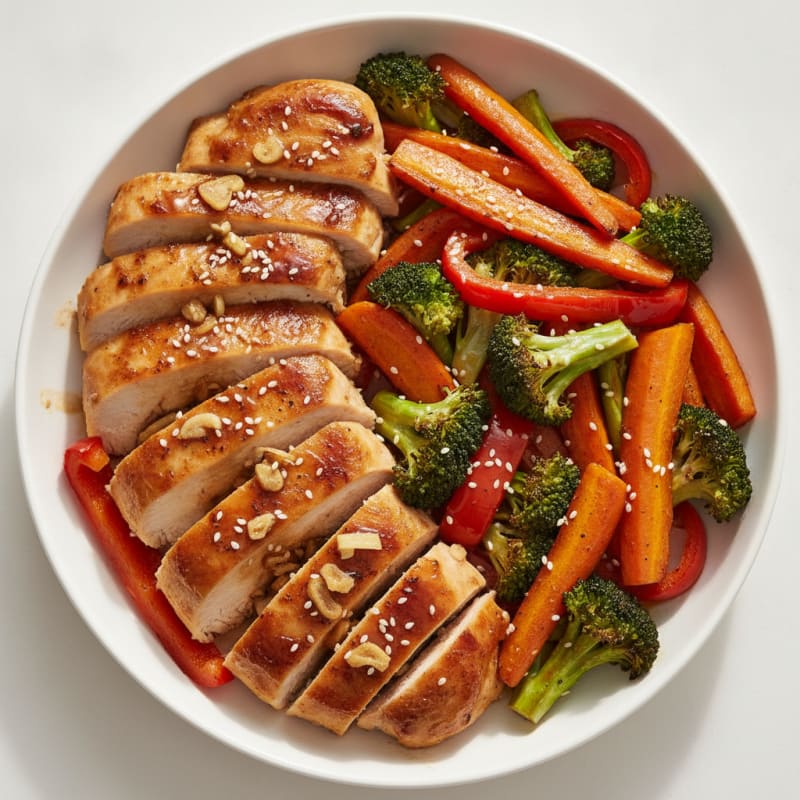 Teriyaki Chicken with Roasted Vegetables