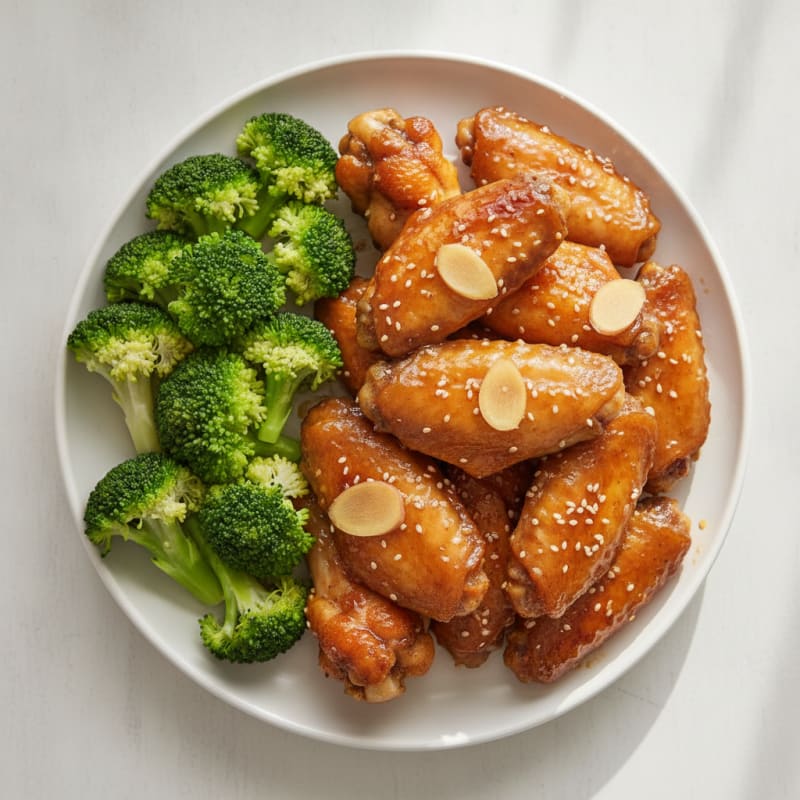 Honey-Garlic Glazed Chicken Wings
