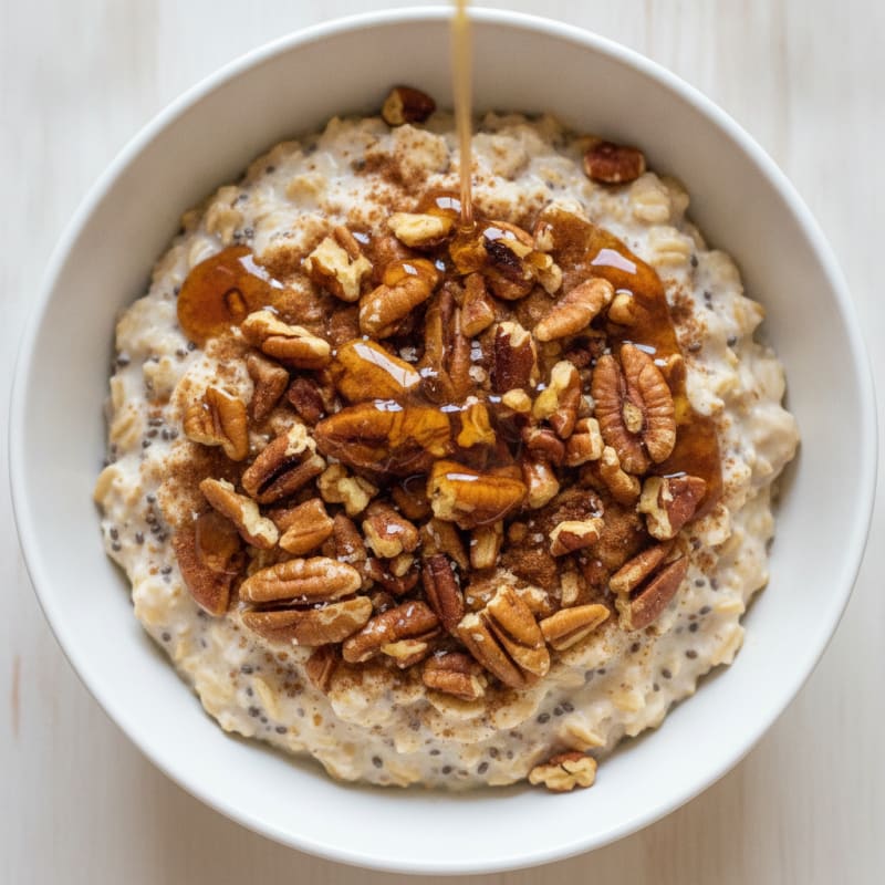 Maple Pecan Overnight Oats