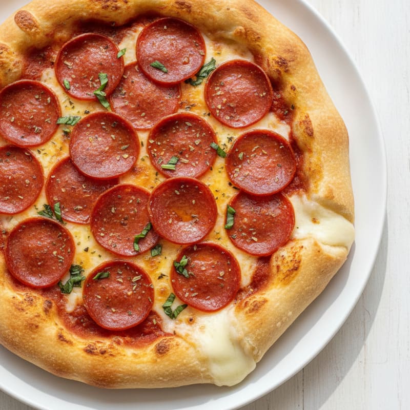 Pepperoni Stuffed Crust Pizza
