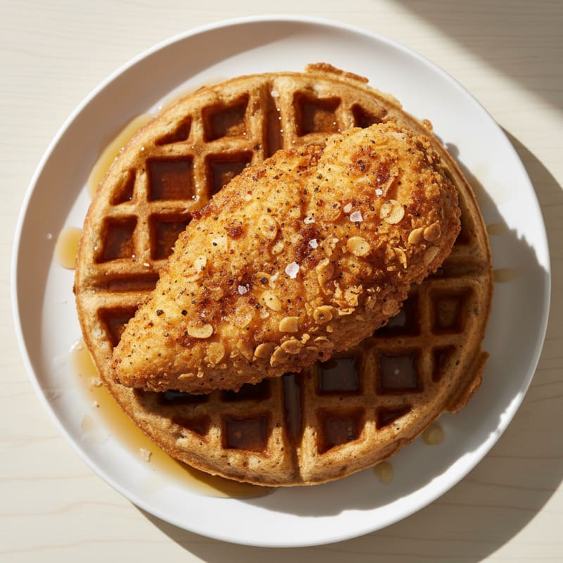 Buttermilk Fried Chicken with Maple Waffles