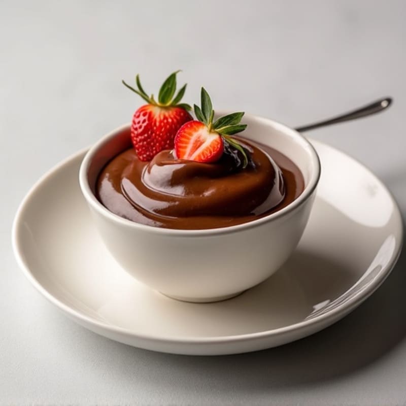 Silky Chocolate Protein Pudding with Almond Butter