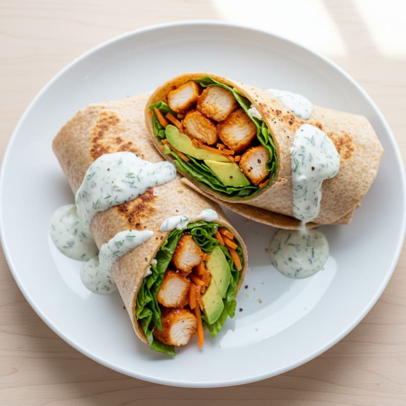 Buffalo Ranch Chicken Wraps