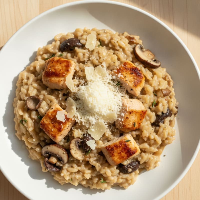Wild Mushroom Risotto with Parmesan