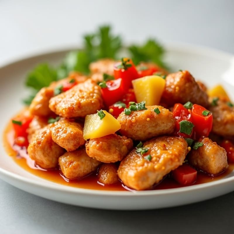 Crispy Baked Sweet and Sour Chicken