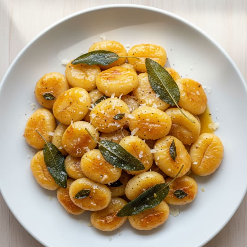 Ricotta Gnocchi with Sage Butter Sauce