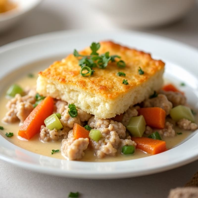 Creamy Cauliflower-Crusted Turkey Pot Pie