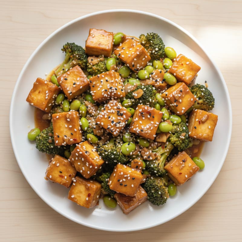 Sesame Tofu Stir-Fry
