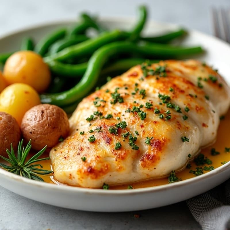 Sheet Pan Herb-Roasted Chicken, Potatoes, and Green Beans