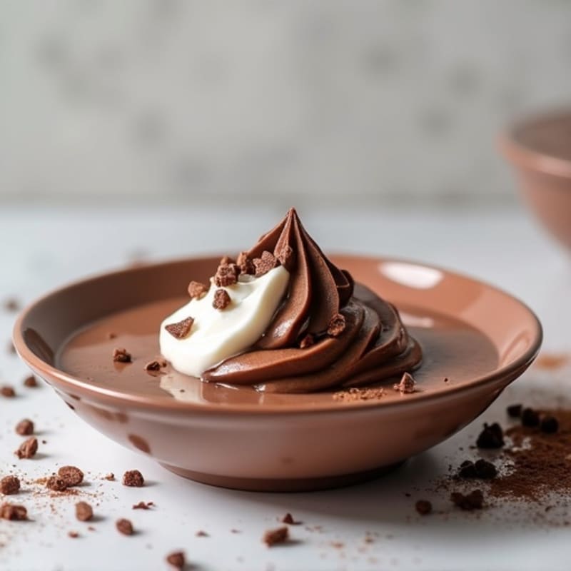 Silky Chocolate Protein Pudding with Greek Yogurt