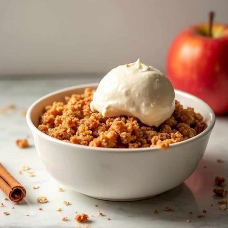 Cinnamon-Spiced Baked Apple Oatmeal Crumble