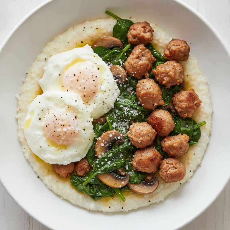 Savory Grits Breakfast Bowl