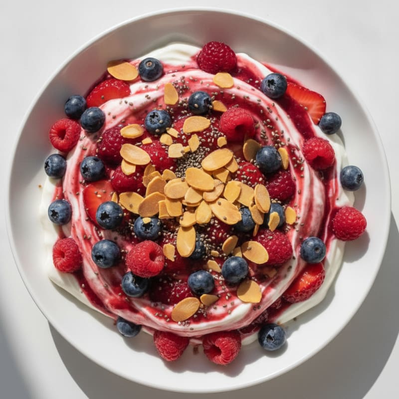 Creamy Greek Yogurt Protein Parfait with Mixed Berries