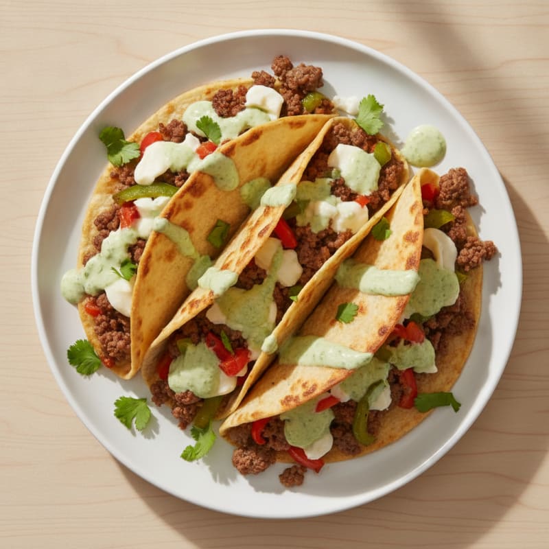 Sheet Pan Cheesy Beef Tacos