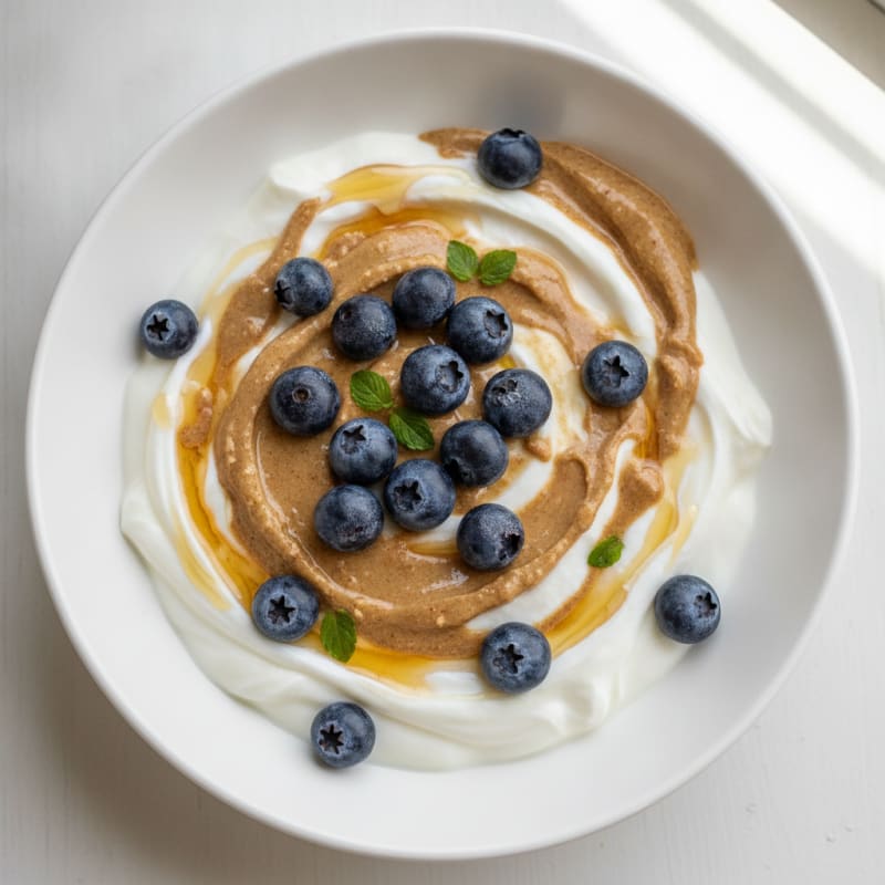 Greek Yogurt and Almond Butter Protein Pudding