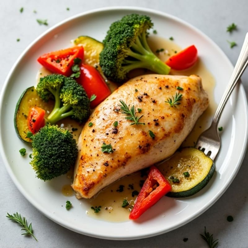 Sheet Pan Lemon Garlic Chicken and Roasted Vegetables