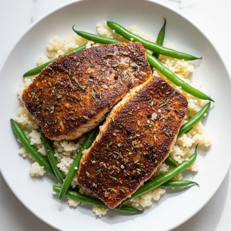 Crispy Cajun Blackened Catfish Fillets