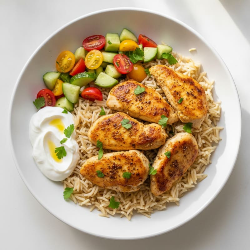 Chicken Shawarma Rice Bowl