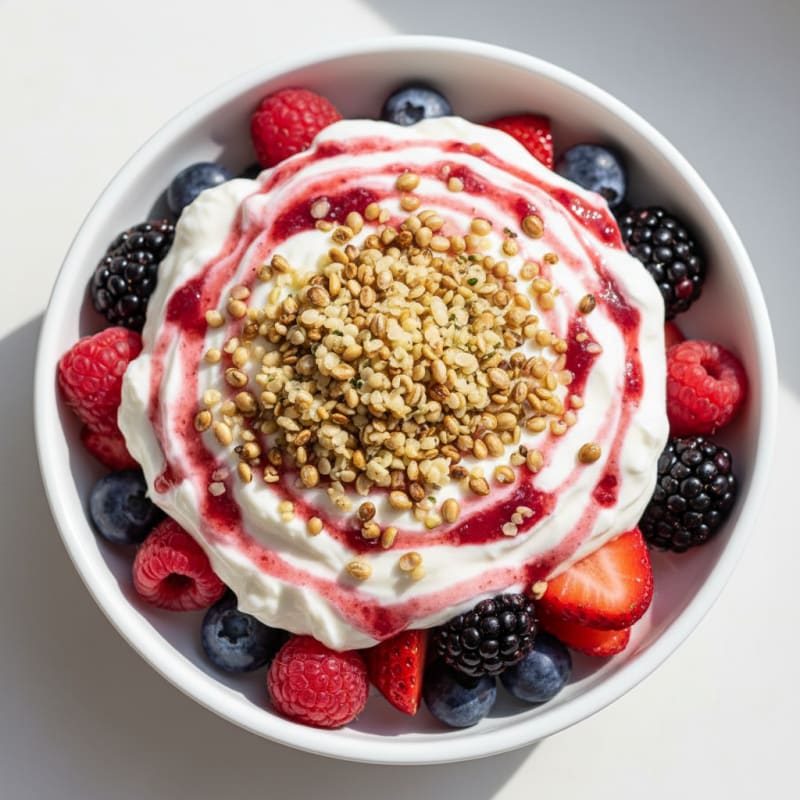 Creamy Greek Yogurt Protein Parfait with Mixed Berries