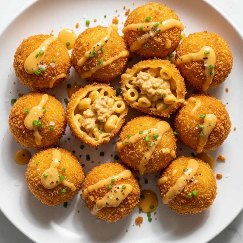 Golden Macaroni and Cheese Bites