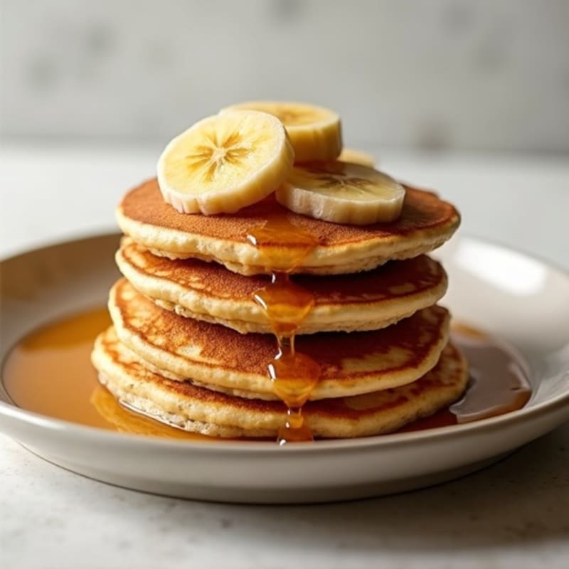 Protein-Packed Banana Pancakes with Warm Spiced Bananas
