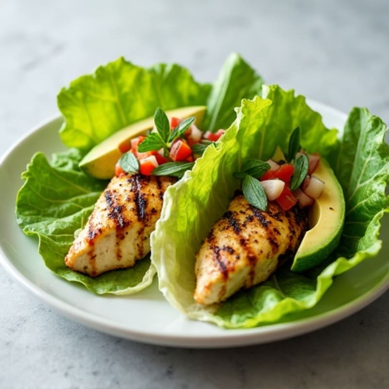 Herb-Grilled Chicken Lettuce Wrap