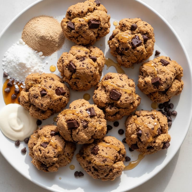 No-Bake Chocolate Chip Protein Cookie Dough Bites