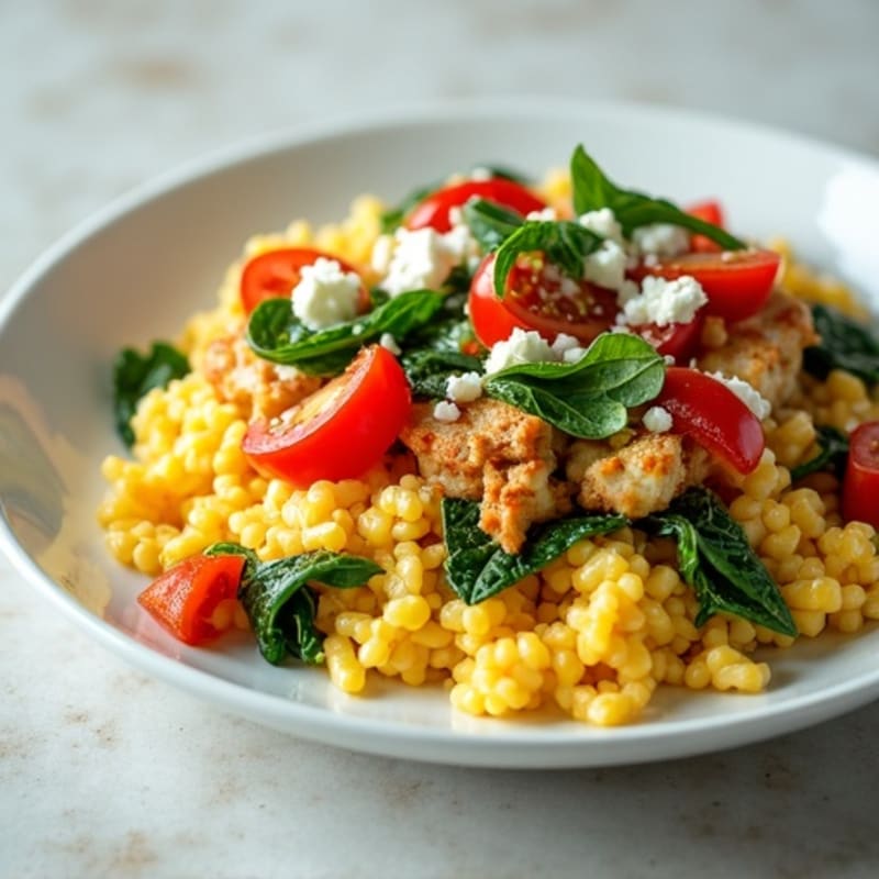 Protein-Packed Mediterranean Egg White Scramble