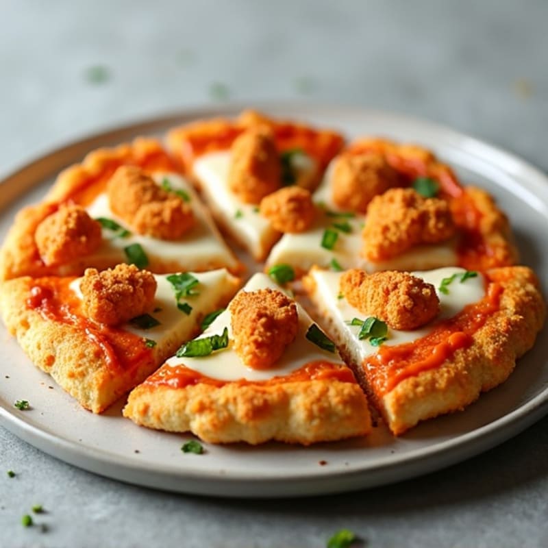Crispy Buffalo Chicken Cauliflower Crust Pizza