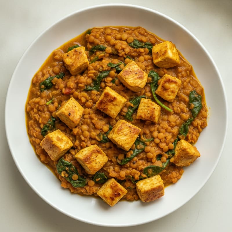 High-Protein Red Lentil and Chicken Curry