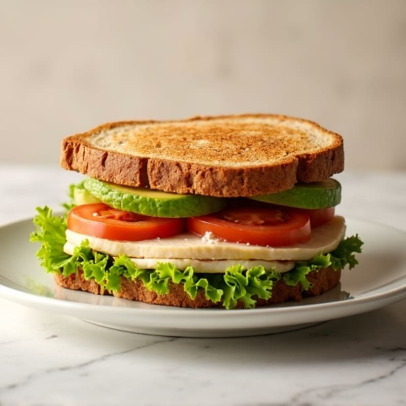 Fresh Turkey Club on Whole Grain Toast