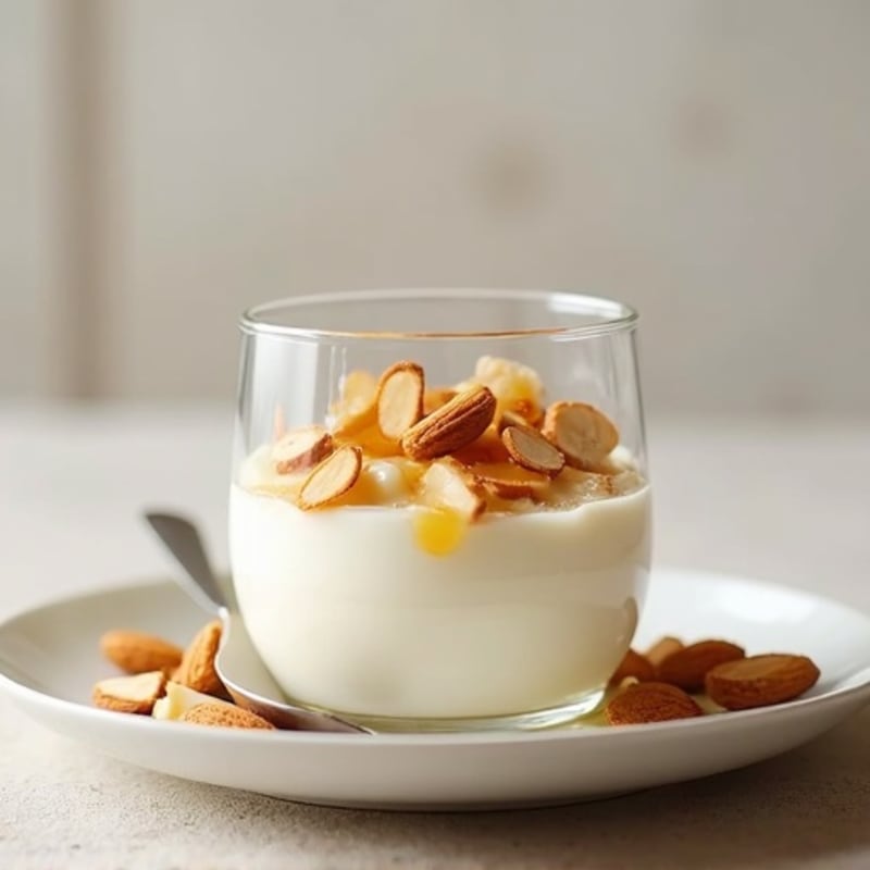 Creamy Greek Yogurt Protein Pudding with Almonds
