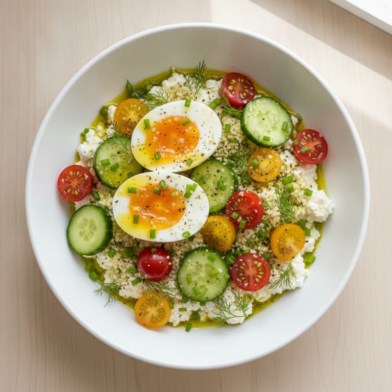Savory Herb Cottage Cheese Bowl