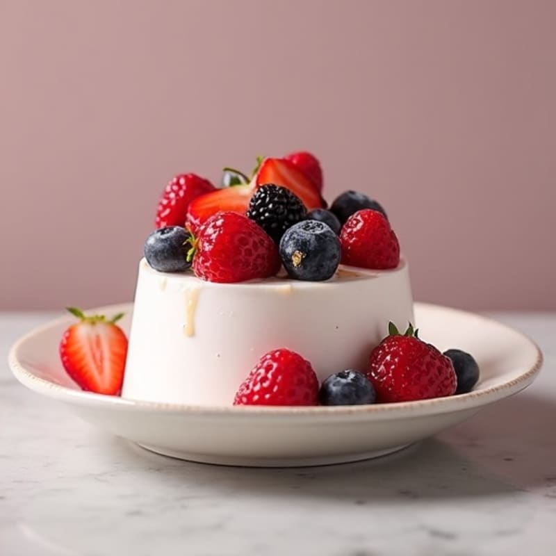 Creamy Greek Yogurt Protein Mousse with Berries