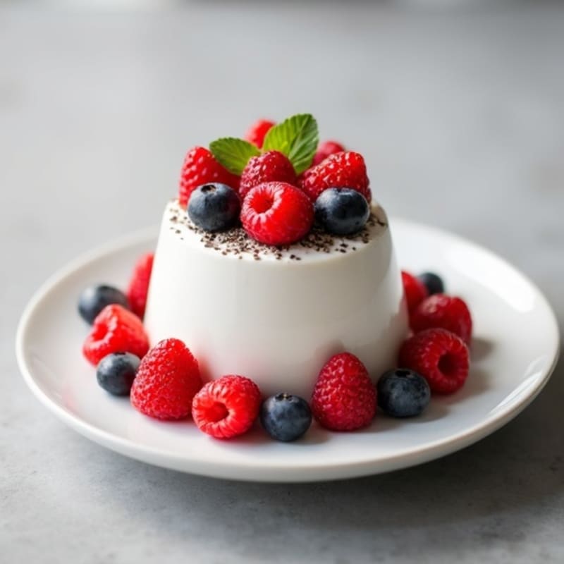 Greek Yogurt Protein Mousse with Berries