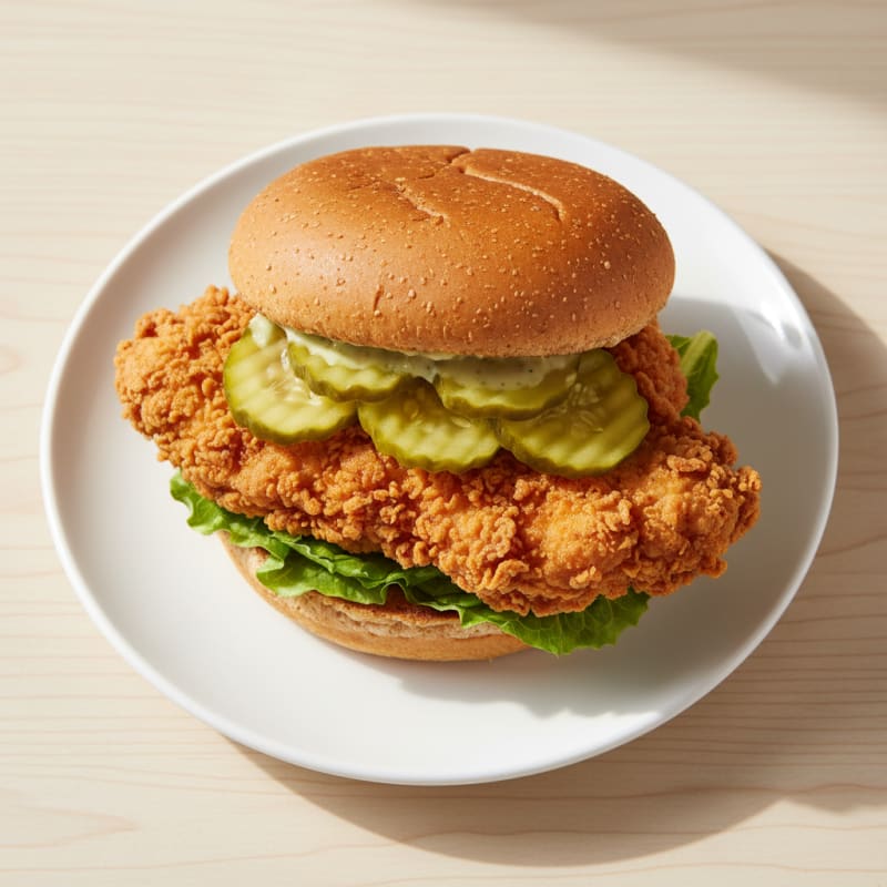 Buttermilk Fried Chicken Sandwich with Pickles