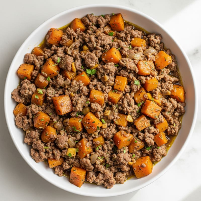 Savory Minced Beef with Root Vegetables