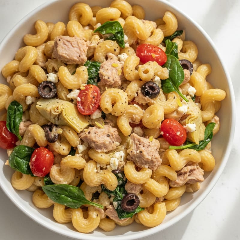 Mediterranean Tuna Noodle Casserole