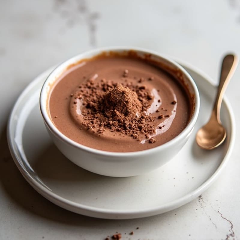 Silky Chocolate Protein Pudding with Greek Yogurt