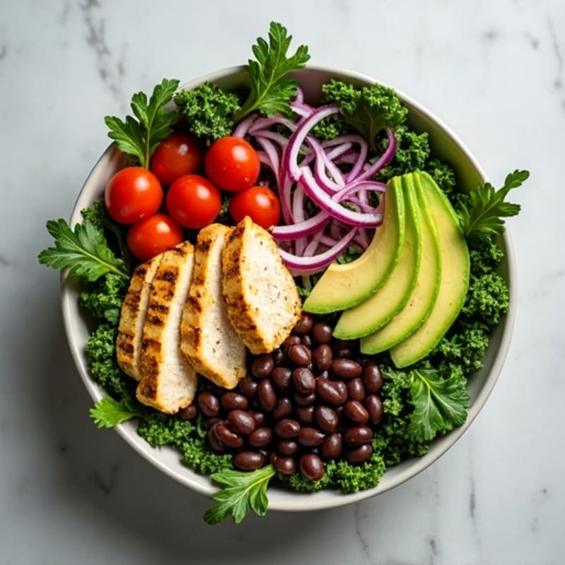 Fresh Avocado Kale Crunch Bowl