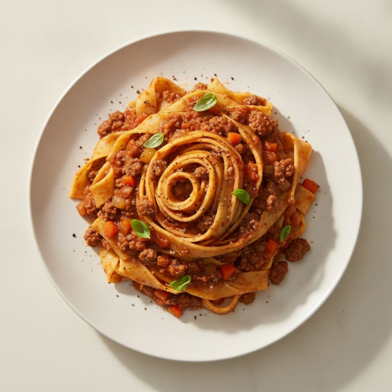 Classic Beef Bolognese with Pappardelle